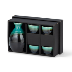 Sake Set - Green/Black
