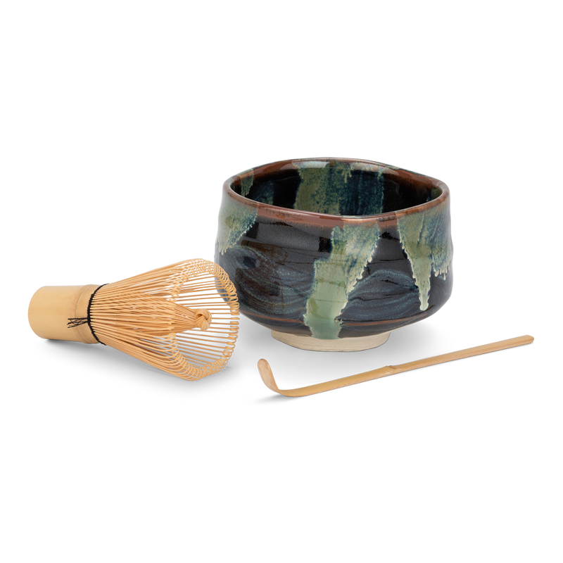 Matchawan Green Tea Set - Tenmoku