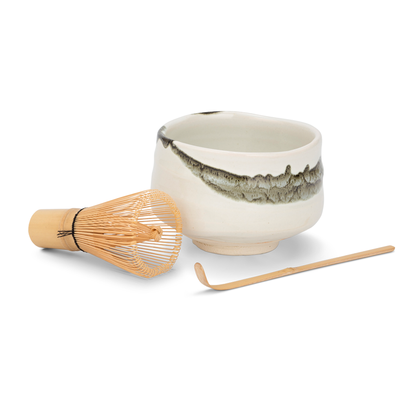 Matchawan Green Tea Set - Shirouroshi