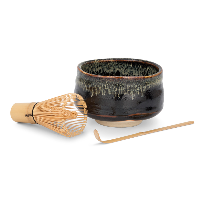 Matchawan Green Tea Set - Tenmoku