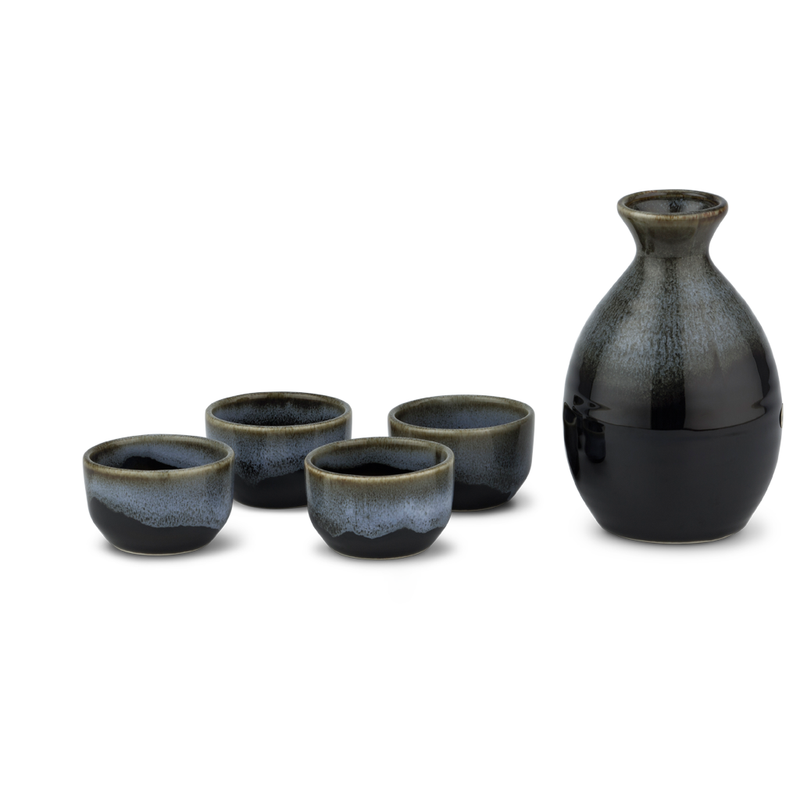 Sake Set - Grey/Black