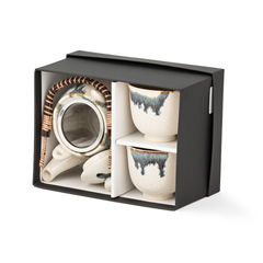 3 Piece Tea Set - White